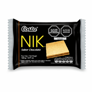 Nik Wafer de Chocolate Costa Bolsa x 6 unidades 162gr